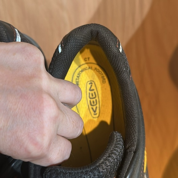 Keen Steel Toe Black Leather Work Shoes ASTM F2413-11 - Picture 6 of 7